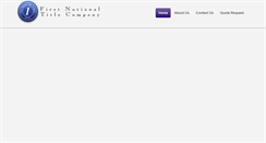 Desktop Screenshot of firstnationaltitle.net