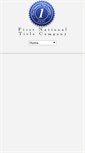 Mobile Screenshot of firstnationaltitle.net